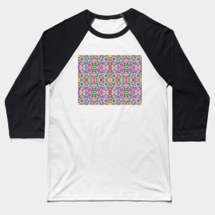 Rainbow Dot Art Baseball T-Shirt